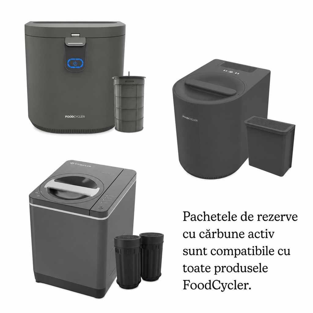 Pachet reincarcare filtru carbon activ FoodCycler RC-001, compatibil Eco 3 / Eco 5