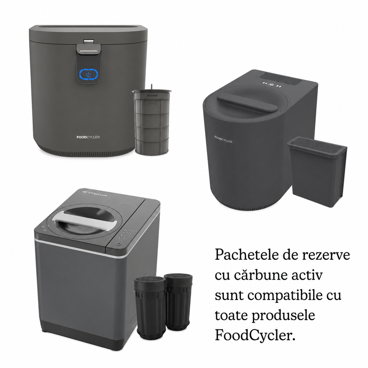 Pachet reincarcare filtru carbon activ FoodCycler RC-001, compatibil Eco 3 / Eco 5
